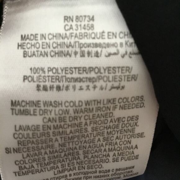 BCBGMaxAzria Black Drape Front Hi-Low Sheer Top - Picture 7 of 16